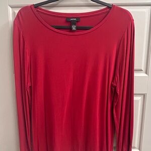 Alfani Scarlet Long Sleeve Tee